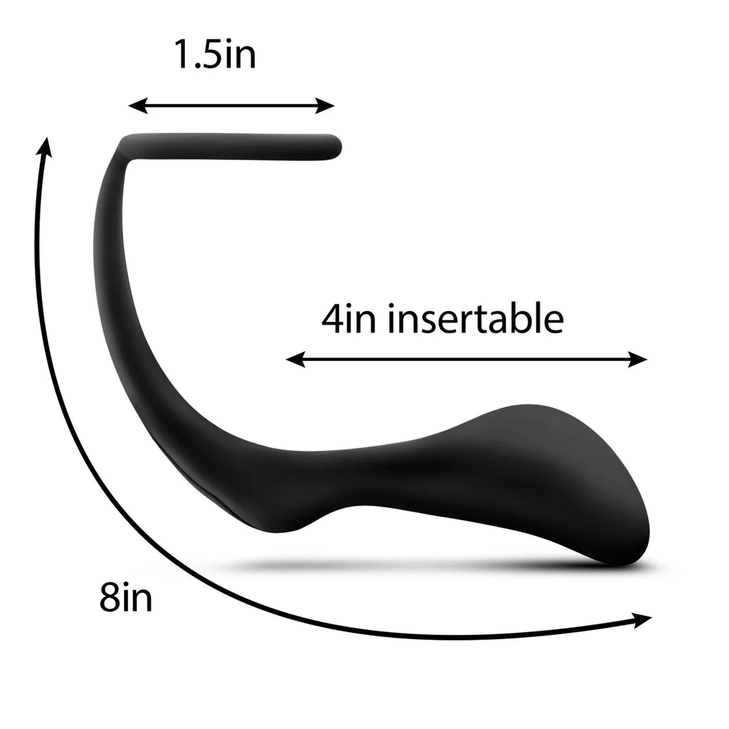 Anal Adventures Platinum By Blush® - Black 8-Inch Anal Plug